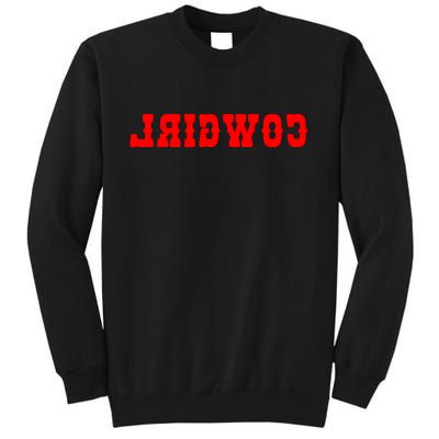 Reverse Cowgirl Classic Red Logo Tall Sweatshirt