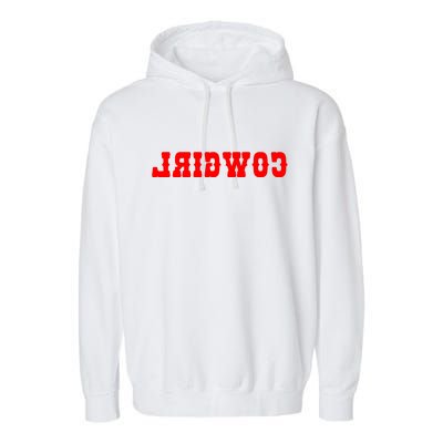 Reverse Cowgirl Classic Red Logo Garment-Dyed Fleece Hoodie