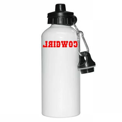 Reverse Cowgirl Classic Red Logo Aluminum Water Bottle 