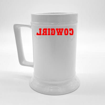 Reverse Cowgirl Classic Red Logo Beer Stein