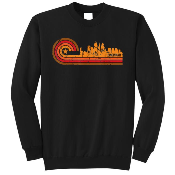 Retro Cincinnati Cityscape Cincinnati Oh Skyline Sweatshirt