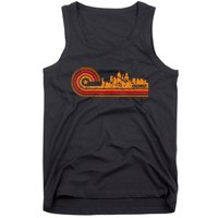 Retro Cincinnati Cityscape Cincinnati Oh Skyline Tank Top