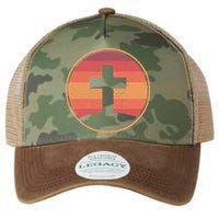 Retro Christian Cross Legacy Tie Dye Trucker Hat