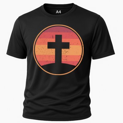 Retro Christian Cross Performance Shirt