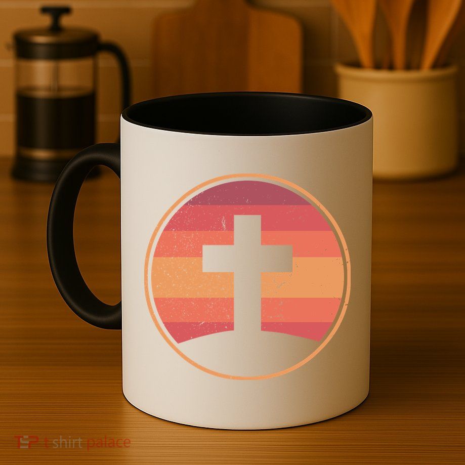 Retro Christian Cross Mug