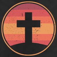 Retro Christian Cross 15oz Campfire Ceramic Mug