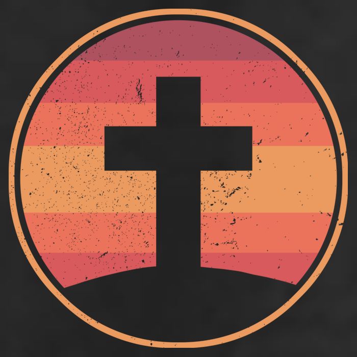 Retro Christian Cross 15oz Campfire Ceramic Mug