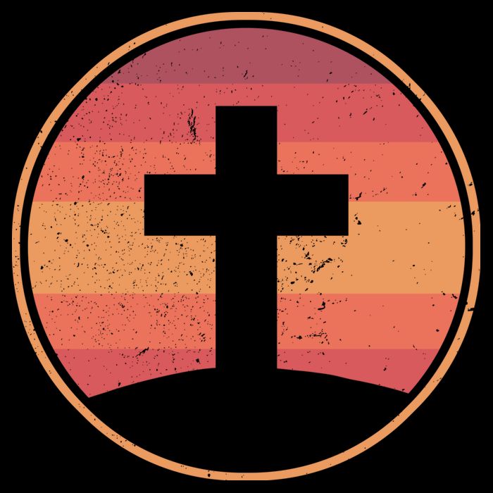 Retro Christian Cross 16oz Travel Tumbler