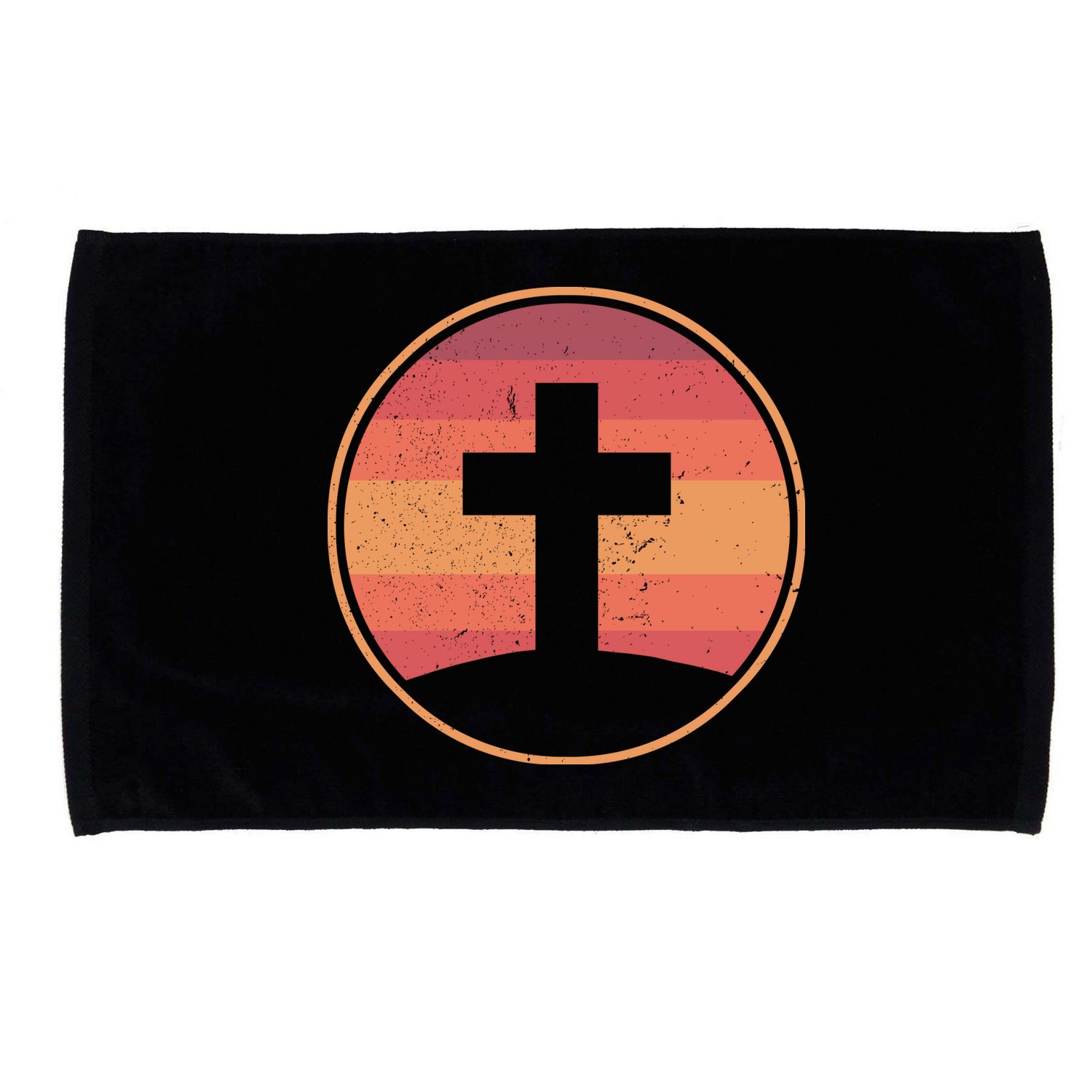 Retro Christian Cross Microfiber Hand Towel