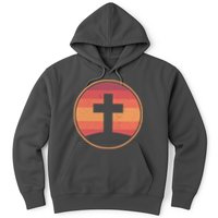 Retro Christian Cross Hoodie