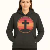 Retro Christian Cross Hoodie