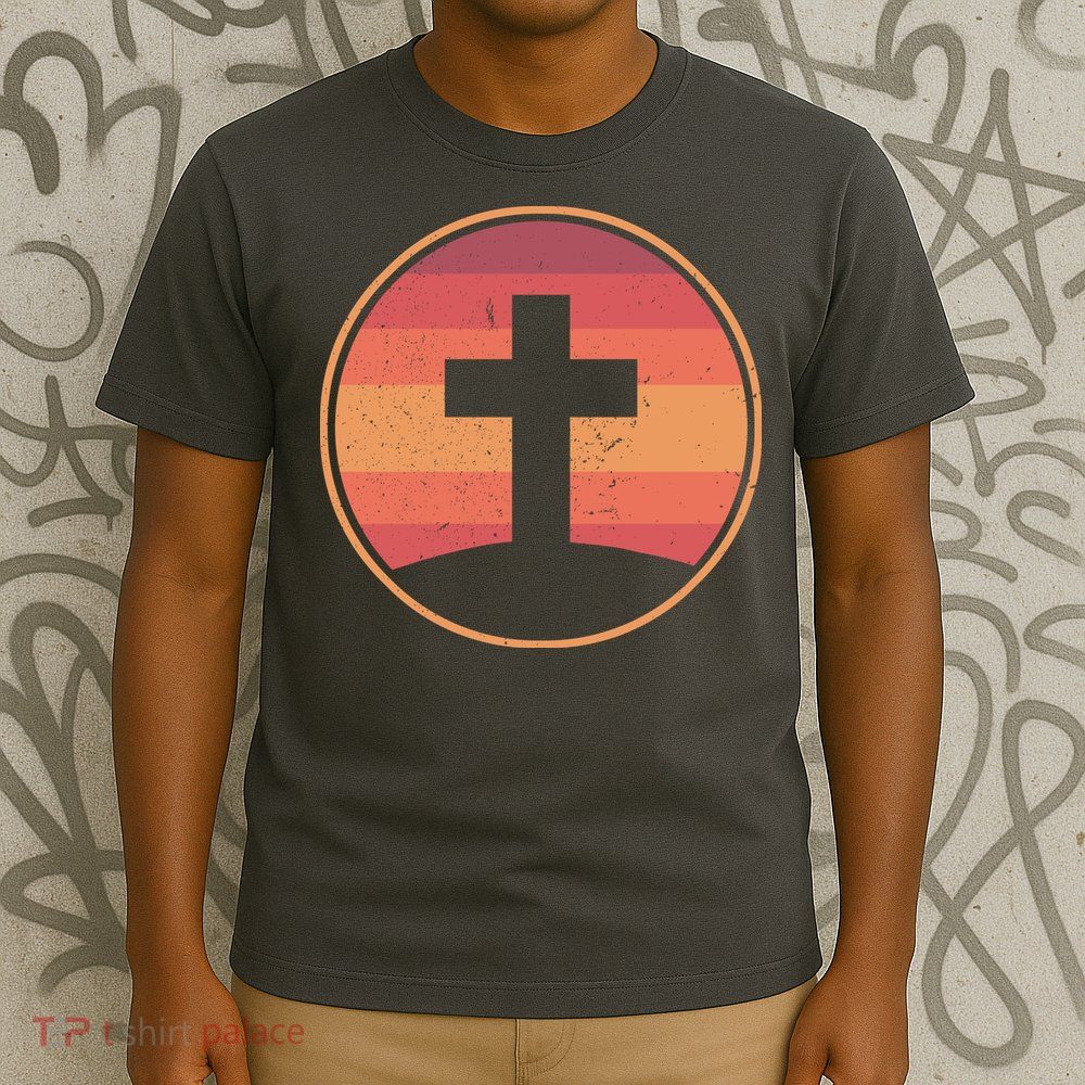 Retro Christian Cross T-Shirt