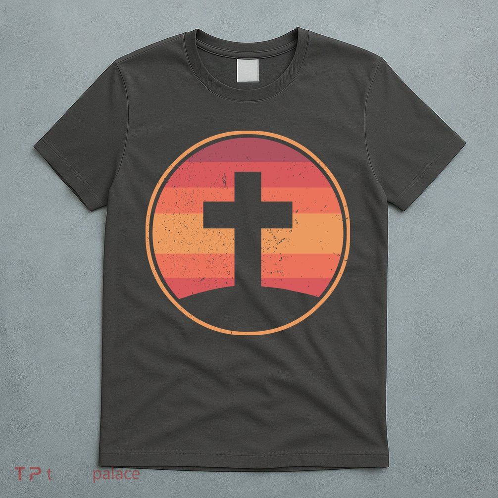 Retro Christian Cross T-Shirt