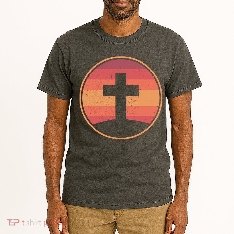Retro Christian Cross Tall T-Shirt
