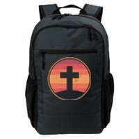 Retro Christian Cross Daily Commute Backpack