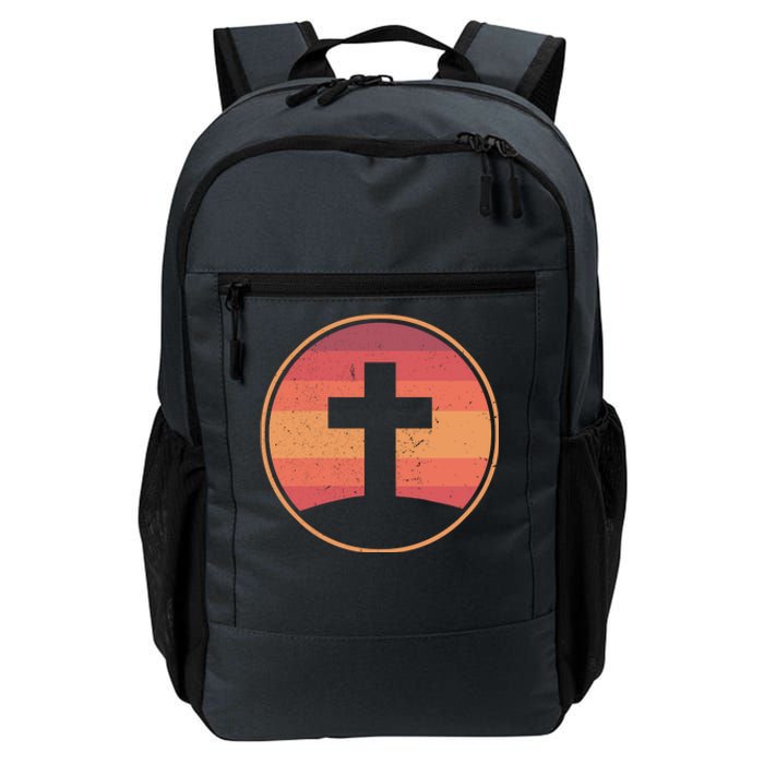 Retro Christian Cross Daily Commute Backpack