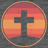 Retro Christian Cross Backpack