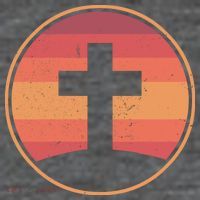 Retro Christian Cross Poster