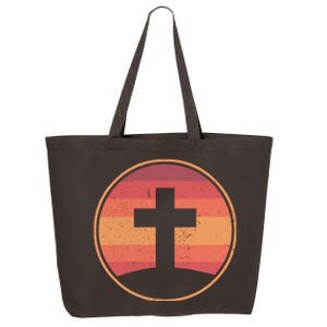 Retro Christian Cross 25L Jumbo Tote