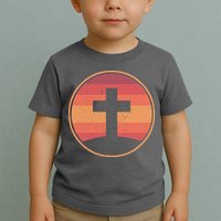 Retro Christian Cross Toddler T-Shirt