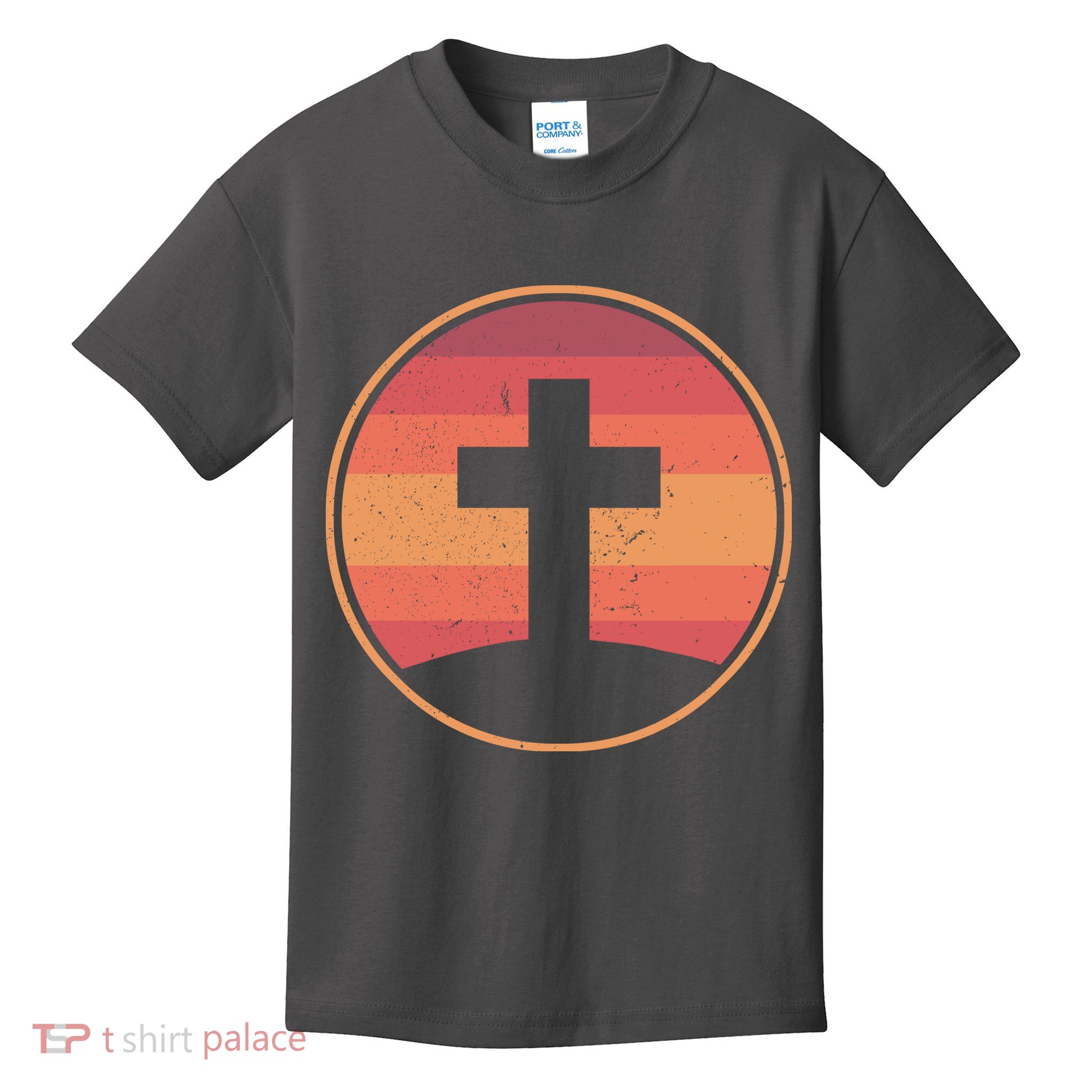 Retro Christian Cross Kids T-Shirt