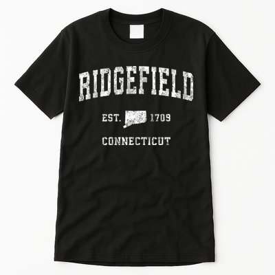 Ridgefield Connecticut Ct Vintage Athletic Sports Tall T-Shirt