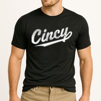 Retro Cincy Cincinnati Ohio Vintage Cursive Script Throwback Performance Shirt