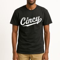 Retro Cincy Cincinnati Ohio Vintage Cursive Script Throwback Tall T-Shirt