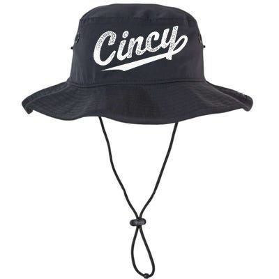 Retro Cincy Cincinnati Ohio Vintage Cursive Script Throwback Bucket Hat