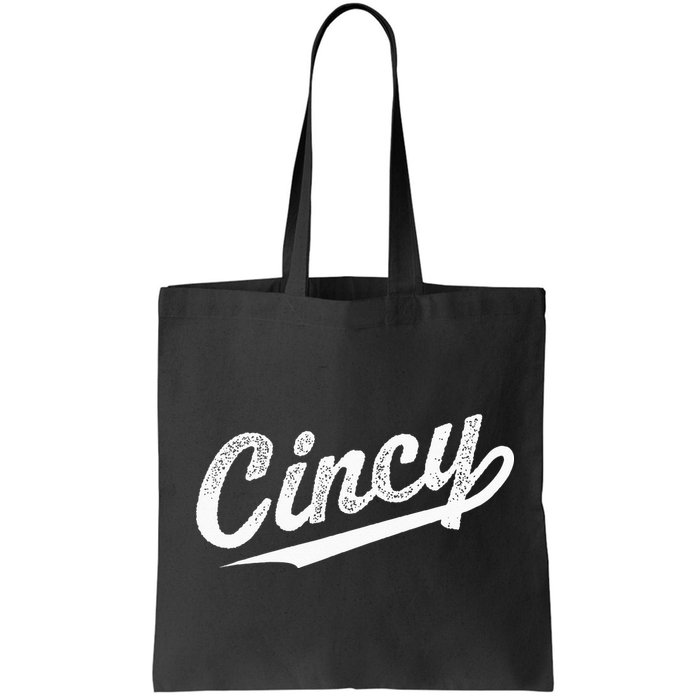 Retro Cincy Cincinnati Ohio Vintage Cursive Script Throwback Bag
