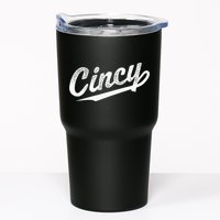 Retro Cincy Cincinnati Ohio Vintage Cursive Script Throwback Tumbler