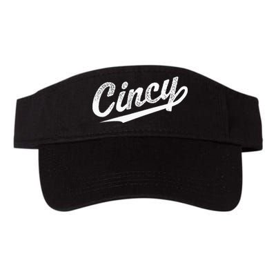 Retro Cincy Cincinnati Ohio Vintage Cursive Script Throwback Visor