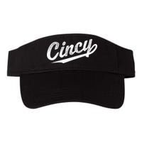 Retro Cincy Cincinnati Ohio Vintage Cursive Script Throwback Visor