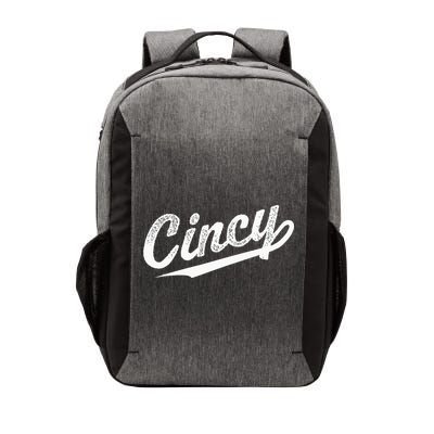 Retro Cincy Cincinnati Ohio Vintage Cursive Script Throwback Vector Backpack