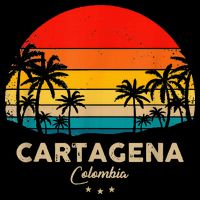Retro Cartagena Colombia Souvenir Sunset Great Trip Gift Long Sleeve Shirt
