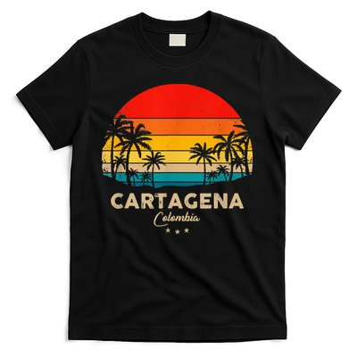 Retro Cartagena Colombia Souvenir Sunset Great Trip Gift T-Shirt