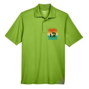 Reel Cool Cousin Fisher Fisher Fathers Day Gift Cute Gift Men's Origin Performance Pique Polo