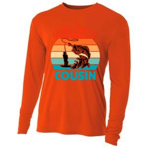 Reel Cool Cousin Fisher Fisher Fathers Day Gift Cute Gift Cooling Performance Long Sleeve Crew