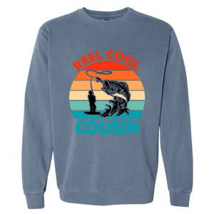 Reel Cool Cousin Fisher Fisher Fathers Day Gift Cute Gift Garment-Dyed Sweatshirt