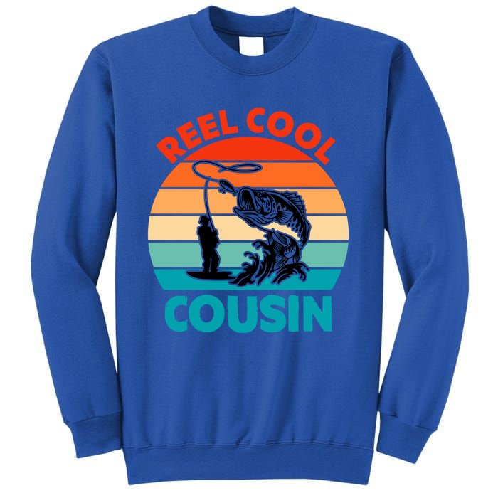 Reel Cool Cousin Fisher Fisher Fathers Day Gift Cute Gift Sweatshirt