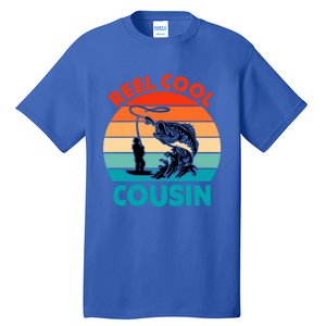 Reel Cool Cousin Fisher Fisher Fathers Day Gift Cute Gift Tall T-Shirt