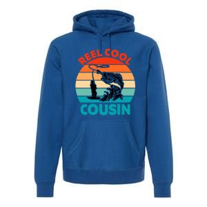 Reel Cool Cousin Fisher Fisher Fathers Day Gift Cute Gift Premium Hoodie