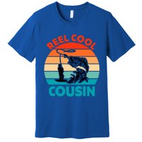 Reel Cool Cousin Fisher Fisher Fathers Day Gift Cute Gift Premium T-Shirt