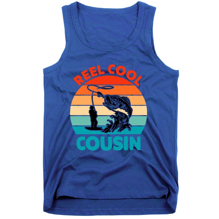 Reel Cool Cousin Fisher Fisher Fathers Day Gift Cute Gift Tank Top