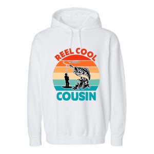 Reel Cool Cousin Fisher Fisher Fathers Day Gift Cute Gift Garment-Dyed Fleece Hoodie