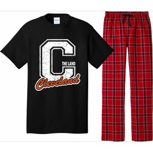 Retro Cleveland Cute Gift For People Who Love Cleveland The Land Gift Pajama Set