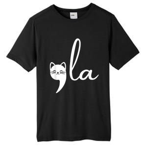 Retro Cat Comma La Kamala Harris For President 2024 Election Tall Fusion ChromaSoft Performance T-Shirt