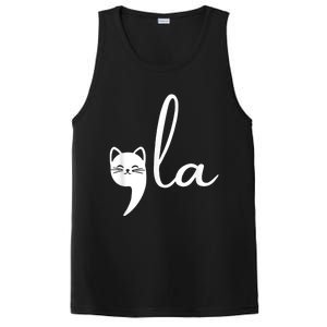 Retro Cat Comma La Kamala Harris For President 2024 Election PosiCharge Competitor Tank