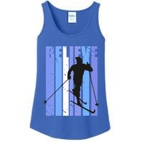 Retro Cross Country Skiing Winter Ice Sports Snow Cute Gift Ladies Essential Tank