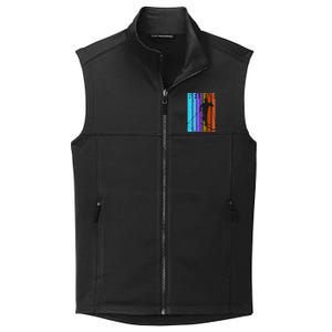 Retro Cross Country Skiing Winter Ice Sports Snow Cute Gift Collective Smooth Fleece Vest